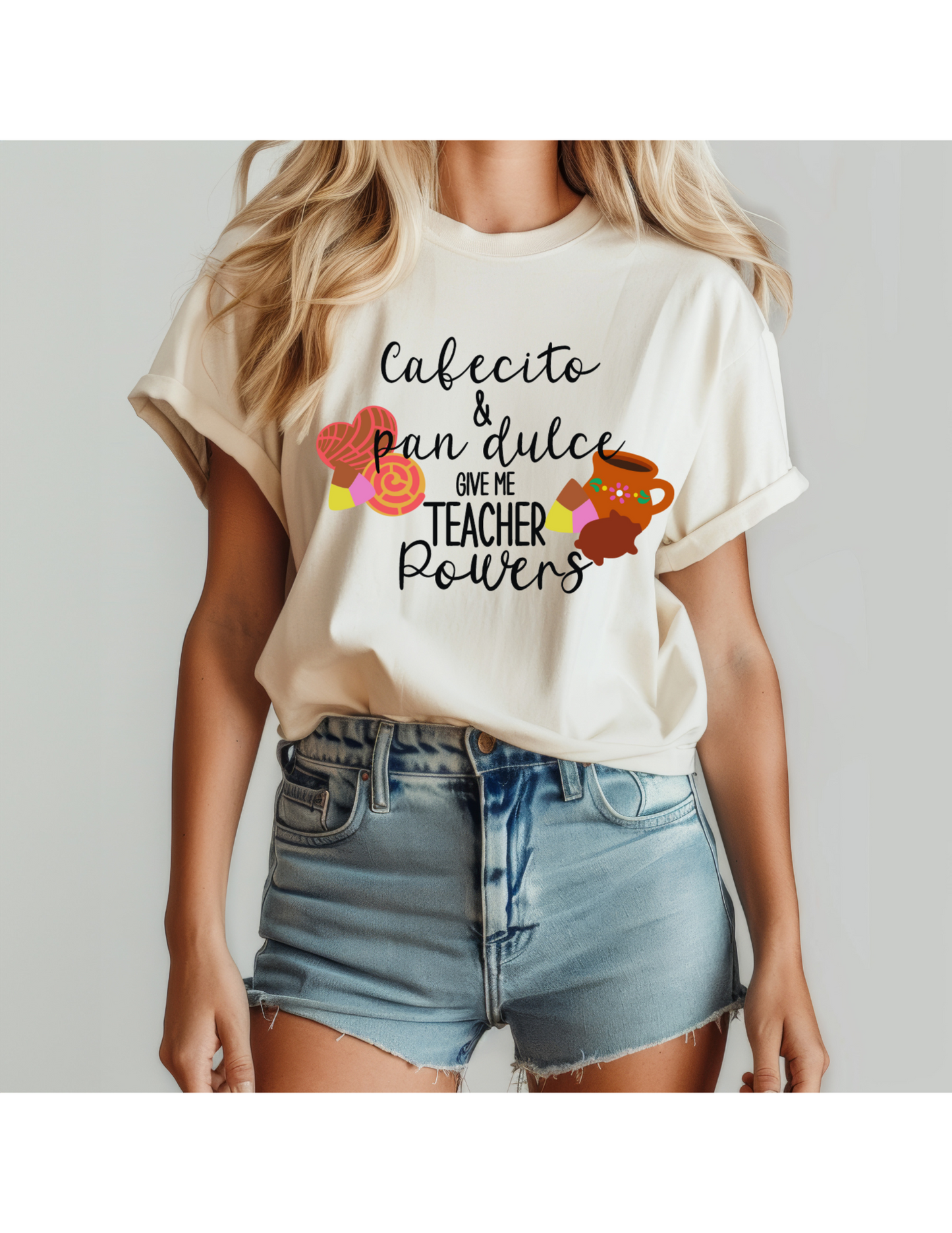 Cafecito & Pan dulce Teacher Tee